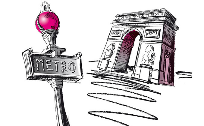 Stadtillustrationen ©Frank Engel für eine Arztpraxis am Flughafen Köln/Bonn Abbildungen: Stadt-Collagen als Raumwegweiser