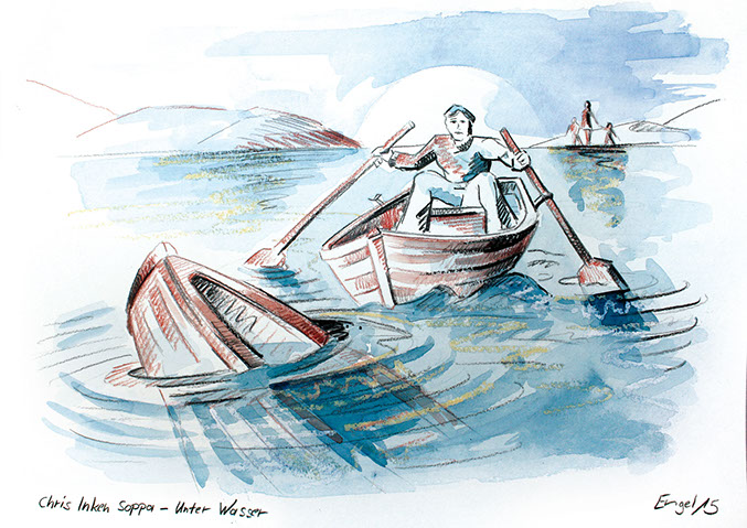 Live-Illustrationen auf dem Literaturmarathon 2015 – WDR 5 Auftraggeber: Im Rahmen der lit.COLOGNE 2015 Thema: Wasser