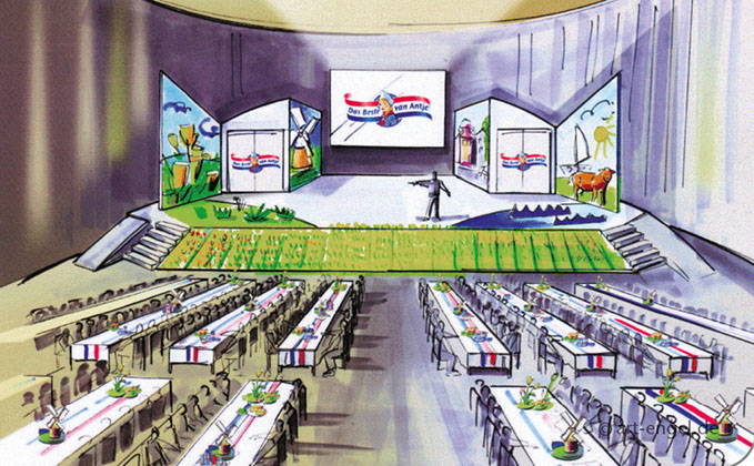 Bühne im Festsaal Motiv von Frank Engel