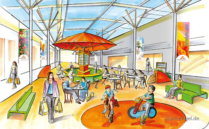 Marker-Zeichnung von Frank Engel