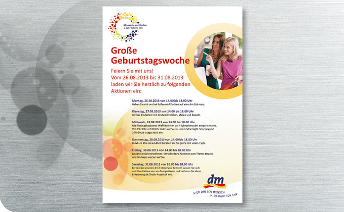 dm-Drogerie Markt Plakat © Frank Engel