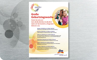 dm-Drogerie Markt Plakat © Frank Engel