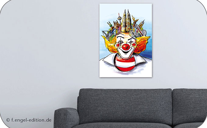 Kölsche Kopp - Leinwandbild Leinwandbild von Frank Engel - f.engel-edition.de - auch als Poster