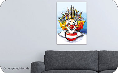 Kölsche Kopp - Leinwandbild Leinwandbild von Frank Engel - f.engel-edition.de - auch als Poster