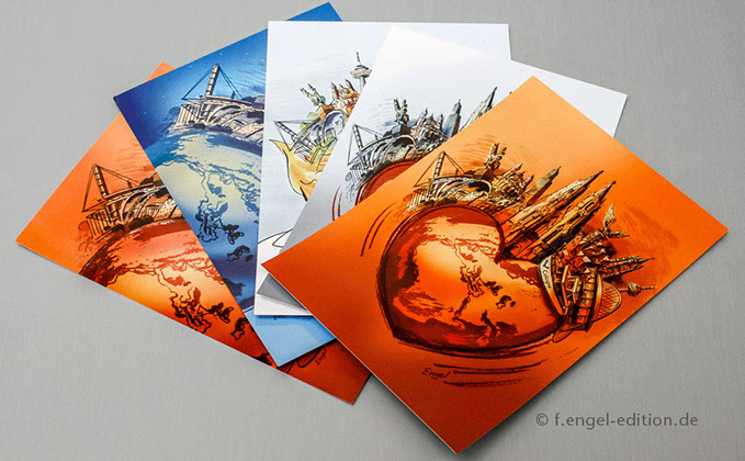 Postkarten Postkarten im 8er Set von Frank Engel - Hätzliche Größ us Kölle! - f.engel-edition.de