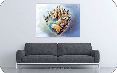 Kölsche Herz Leinwandbild Leinwandbild von Frank Engel - f.engel-edition.de