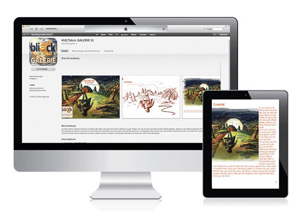 Internet und iPad Kultblick Galerie III von Anja Weingarten und Frank Engel