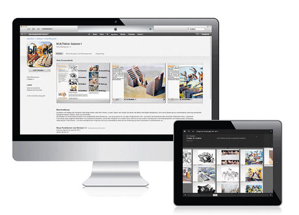 Internet und iPad Kultblick Galerie III von Anja Weingarten und Frank Engel